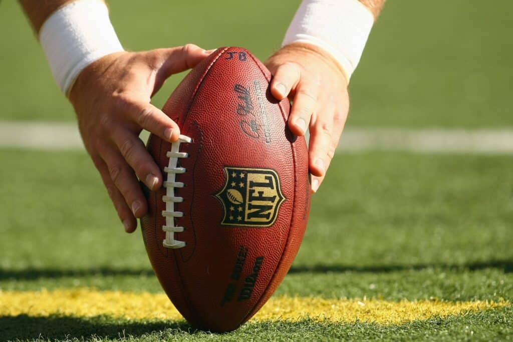 BALTIMORE - OCTOBER 26: A general view of the official NFL ball taken during the game between the Baltimore Ravens and the Oakland Raiders at M&T Bank Stadium on October 26, 2008 in Baltimore, Maryland.