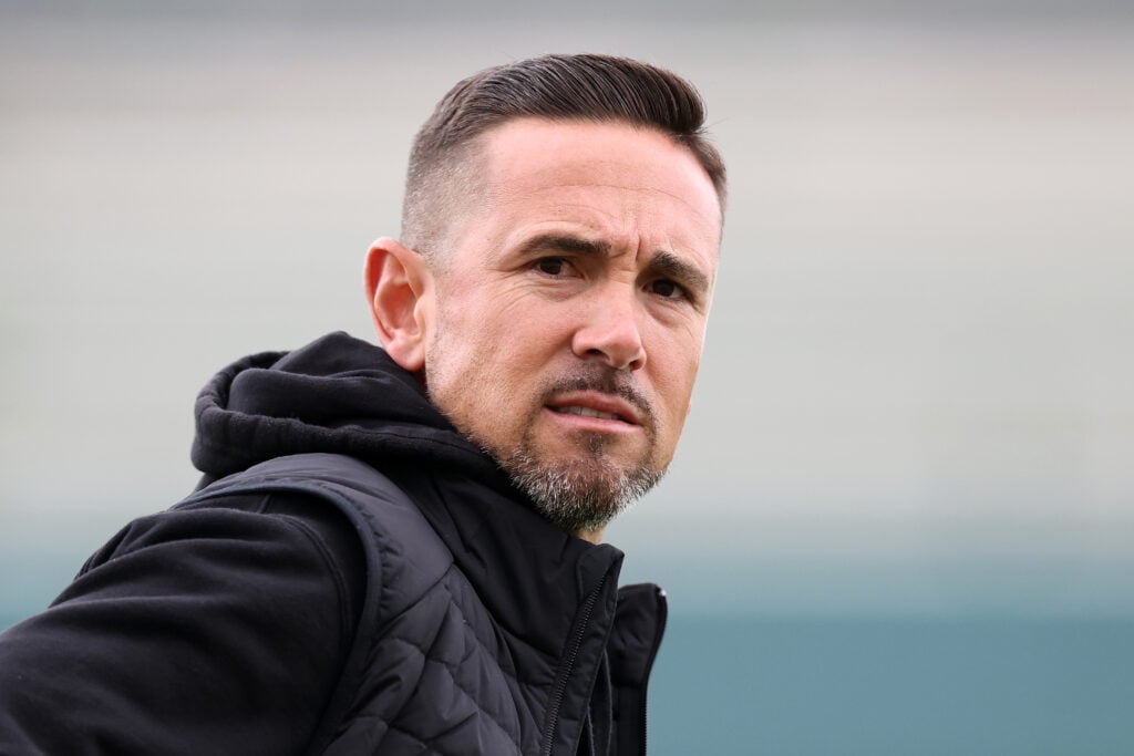 ASHWAUBENON, WISCONSIN - JUNE 10: Head coach Matt LaFleur of the Green Bay Packers watches action during the Green Bay Packers mandatory minicamp at Ray Nitschke Field on June 10, 2025 in Ashwaubenon, Wisconsin.